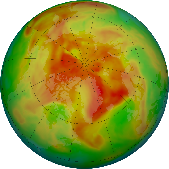 Arctic ozone map for 30 March 2009